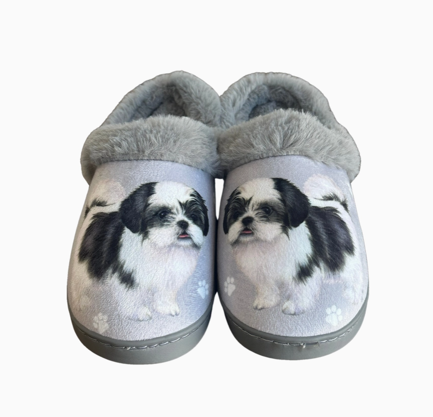 Shih Tzu Black Snuggs Slippers - Premium Slippers from E&S Pets - Just $24.95! Shop now at Pat's Monograms