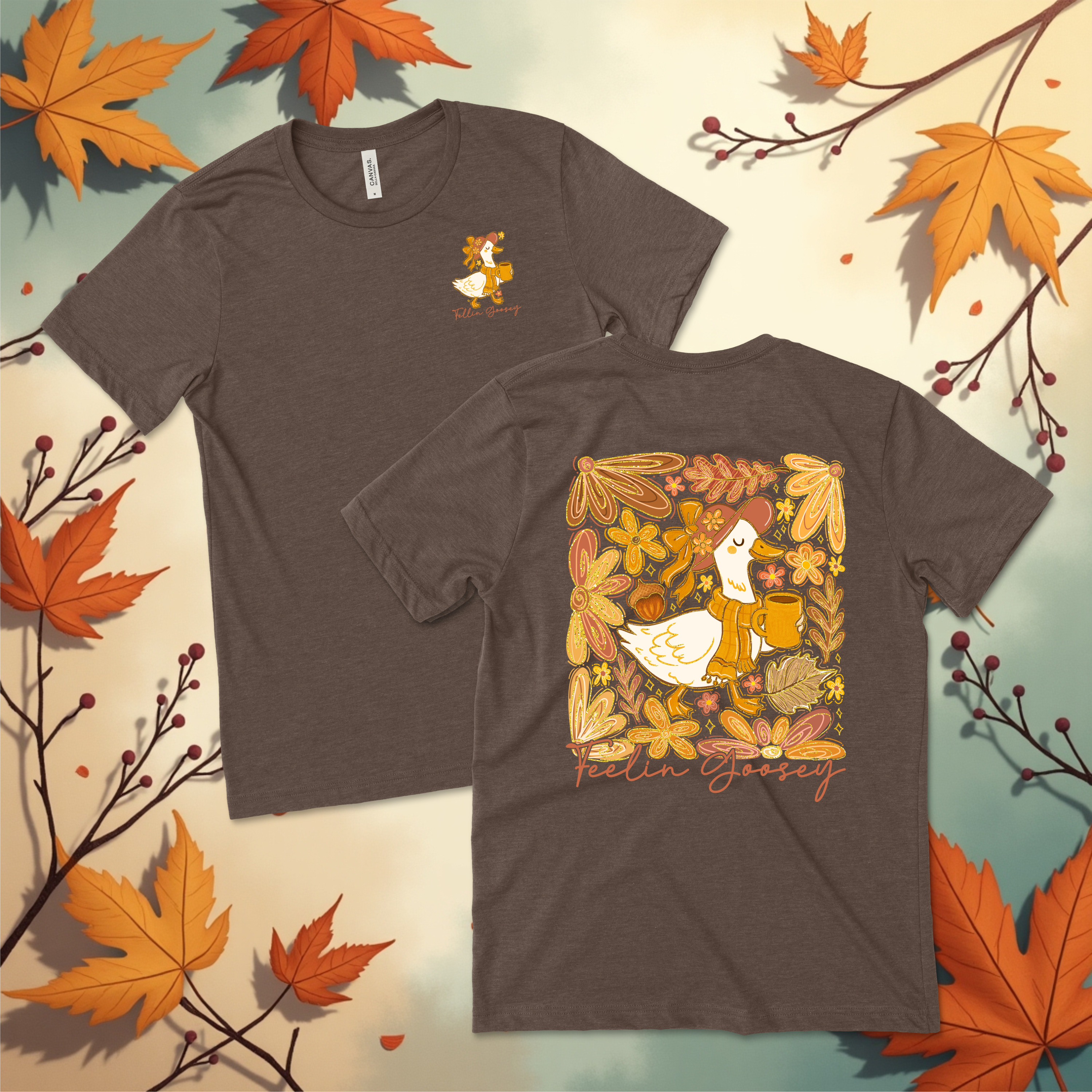 Feelin' Goosie Fall Shirt - Premium Shirts and Tanks from Pat's Monograms - Just $24.95! Shop now at Pat's Monograms