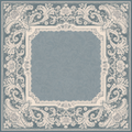 Something Blue — Steel Blue Lace Mahjong Mat - PREORDER - Premium Mahjong from Told in Tiles - Just $80! Shop now at Pat's Monograms