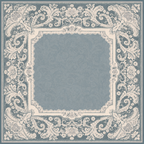 Something Blue — Steel Blue Lace Mahjong Mat - PREORDER - Premium Mahjong from Told in Tiles - Just $80! Shop now at Pat's Monograms