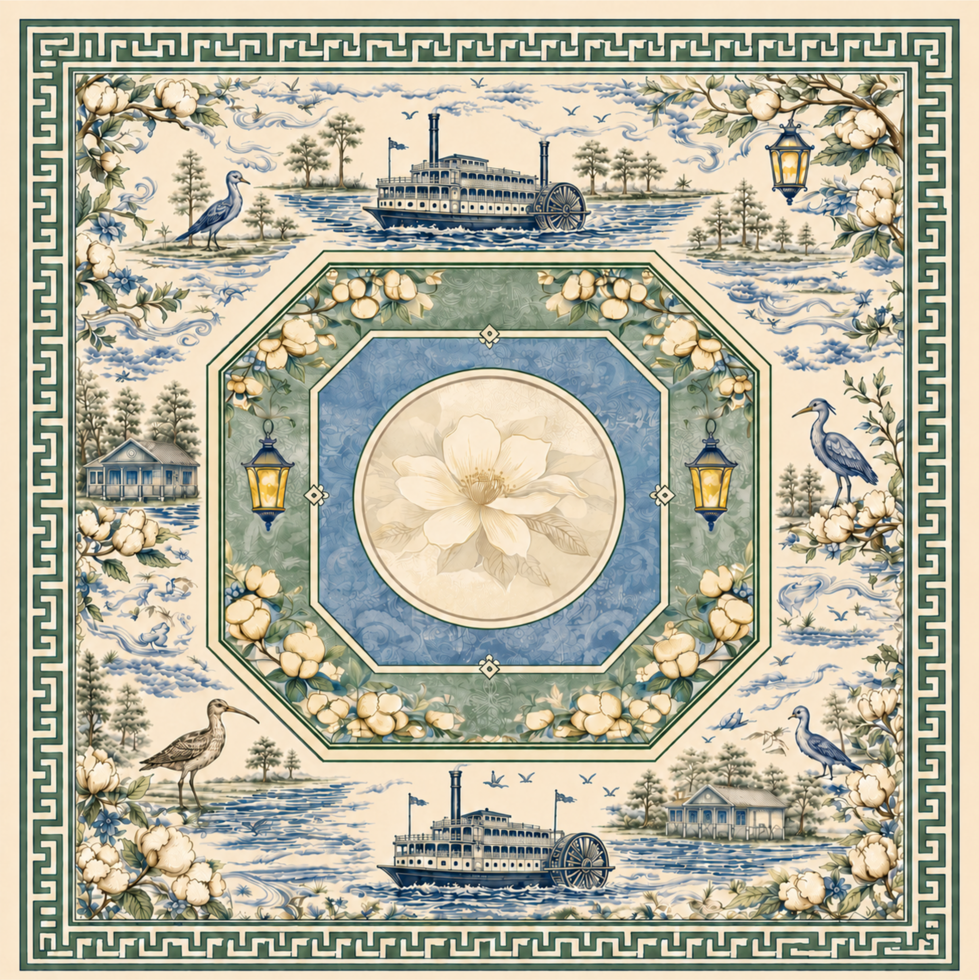 The Mahjestic South Mahjong Mat — Art Edition — Preorder - Premium Mahjong from Told in Tiles - Just $80! Shop now at Pat's Monograms