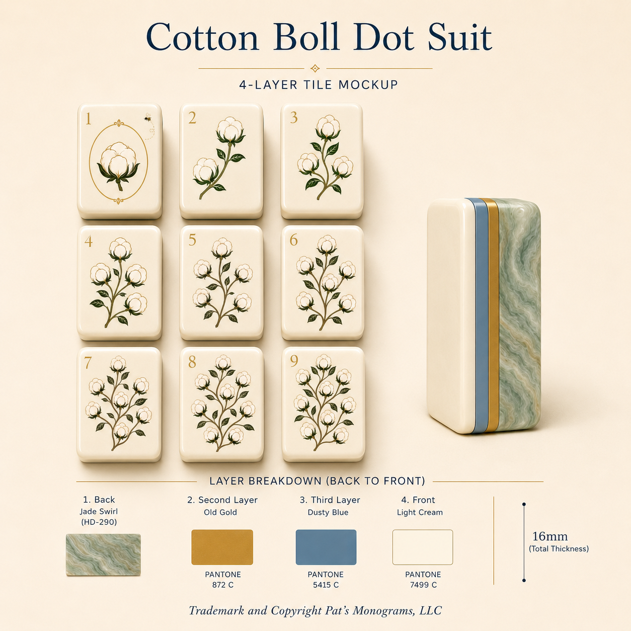 The Mahjestic South - Mahjong Set - PREORDER - Premium Mahjong from Told in Tiles - Just $450! Shop now at Pat's Monograms