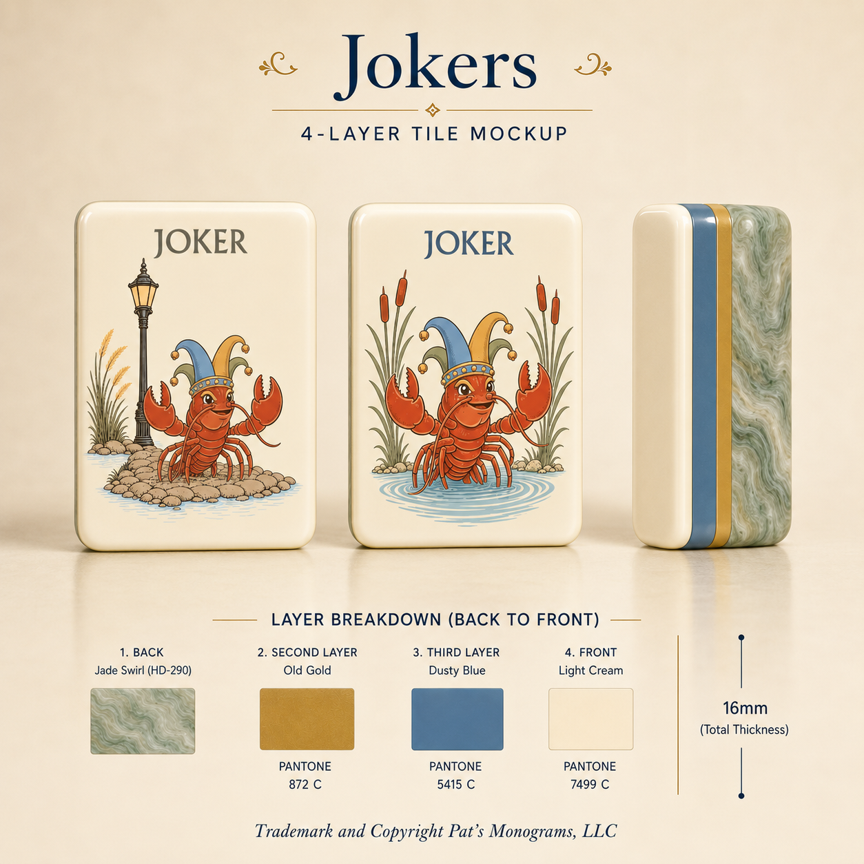 The Mahjestic South - Mahjong Set - PREORDER - Premium Mahjong from Told in Tiles - Just $450! Shop now at Pat's Monograms