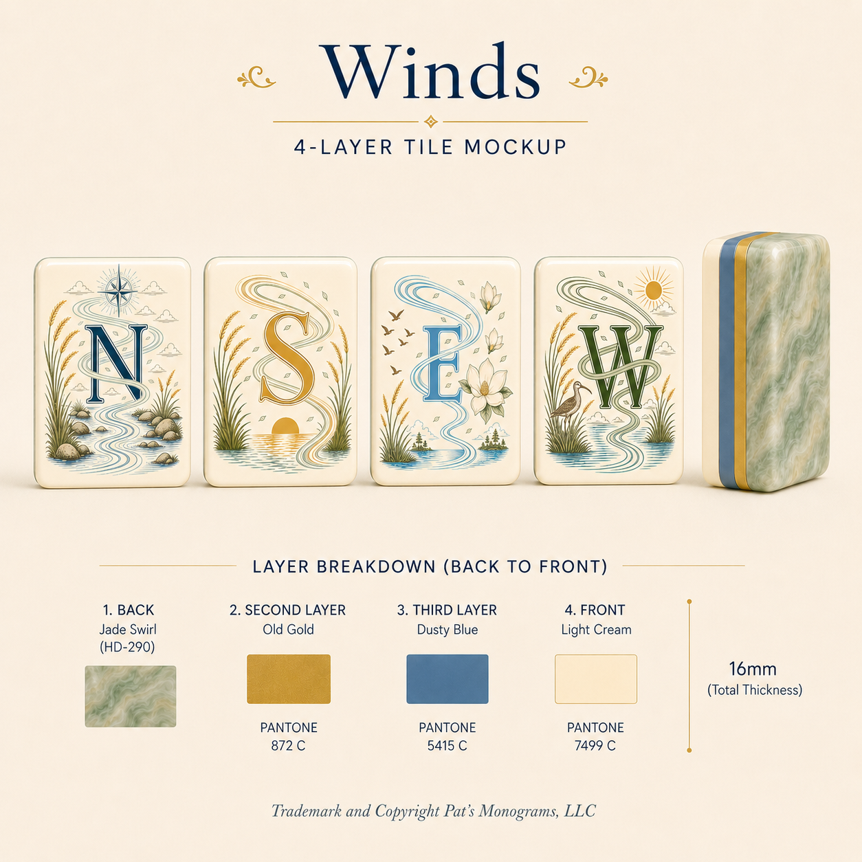 The Mahjestic South - Mahjong Set - PREORDER - Premium Mahjong from Told in Tiles - Just $450! Shop now at Pat's Monograms