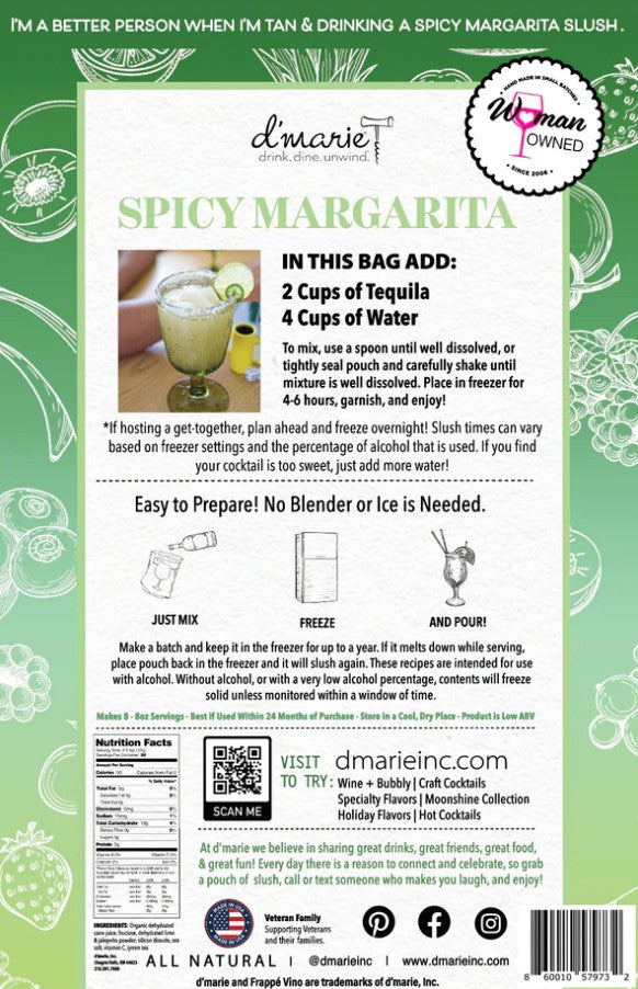 Spicy Margarita - Premium drink mix from d'marie - Just $16! Shop now at Pat's Monograms