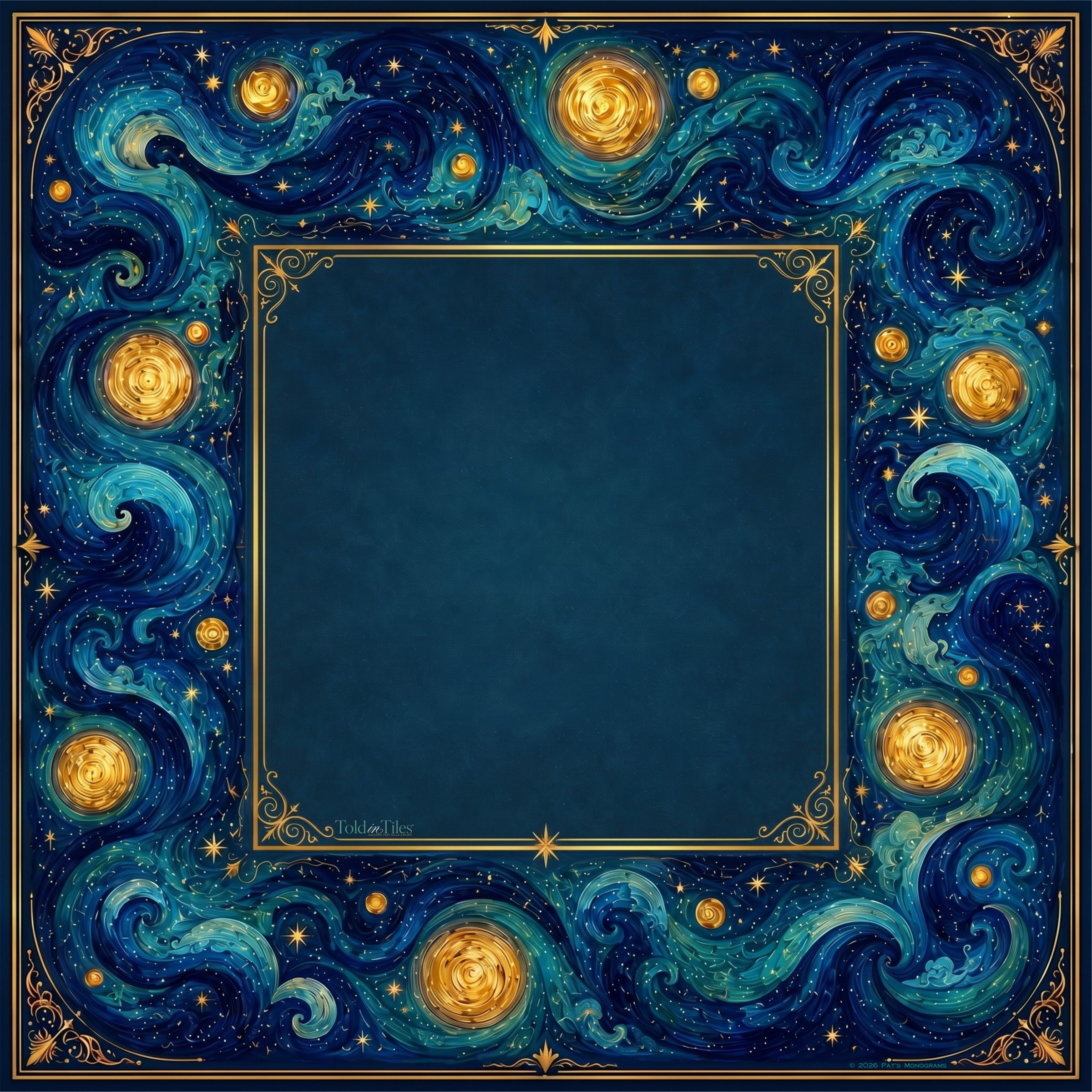 Starry, Starry Night — Van Gogh Mahjong Mat - PREORDER