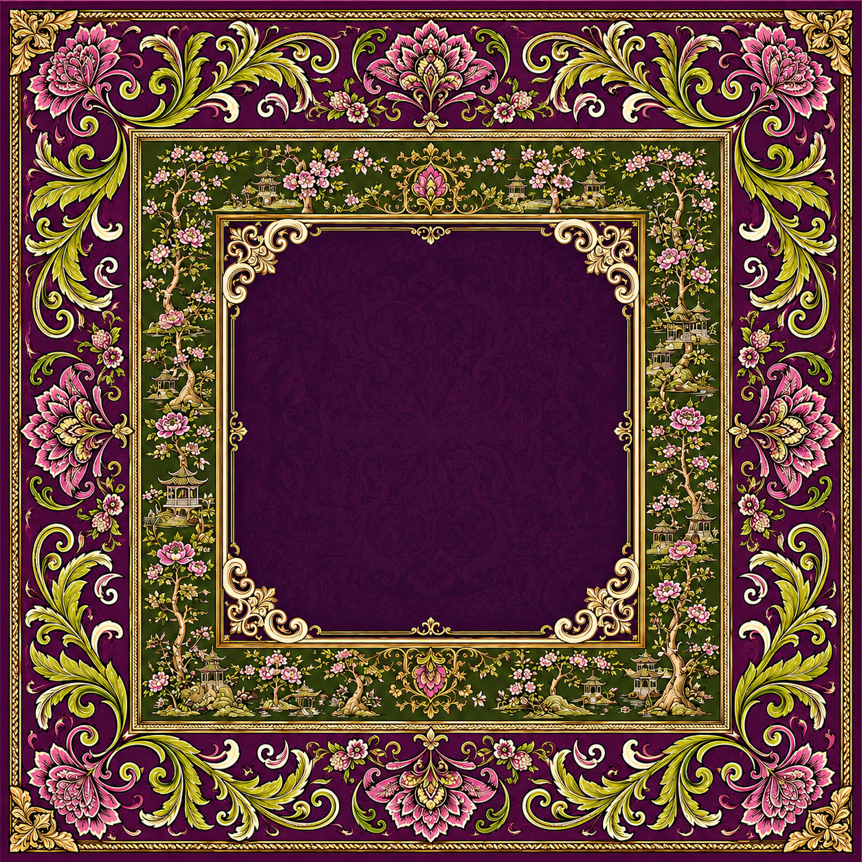 The Empress — Jewel Tone Baroque Mahjong Mat - PREORDER - Premium Mahjong from Told in Tiles - Just $80! Shop now at Pat's Monograms