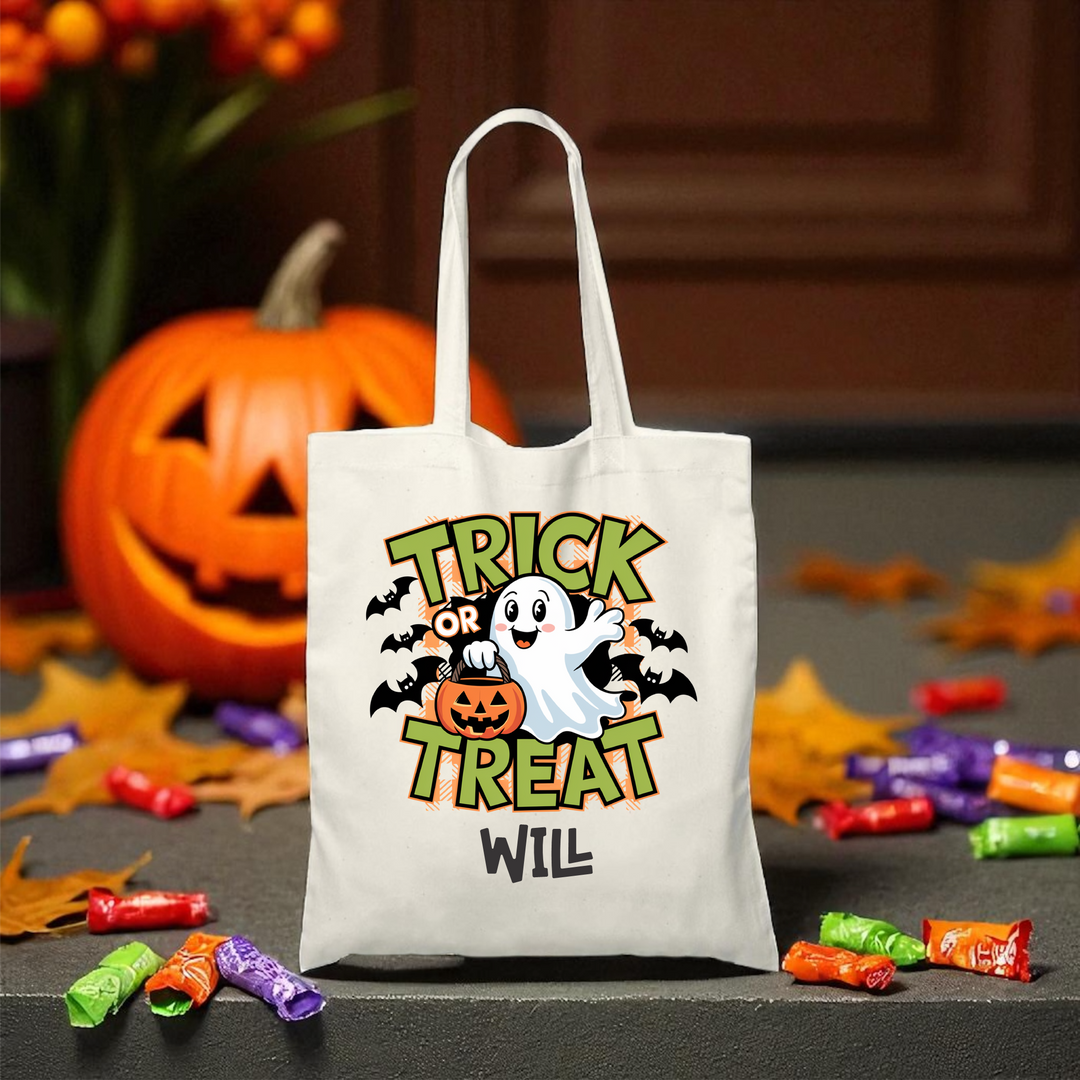 Personalized Trick or Treat Bags - Preorder - Premium Holiday Accessories from Pat's Monograms - Just $10! Shop now at Pat's Monograms