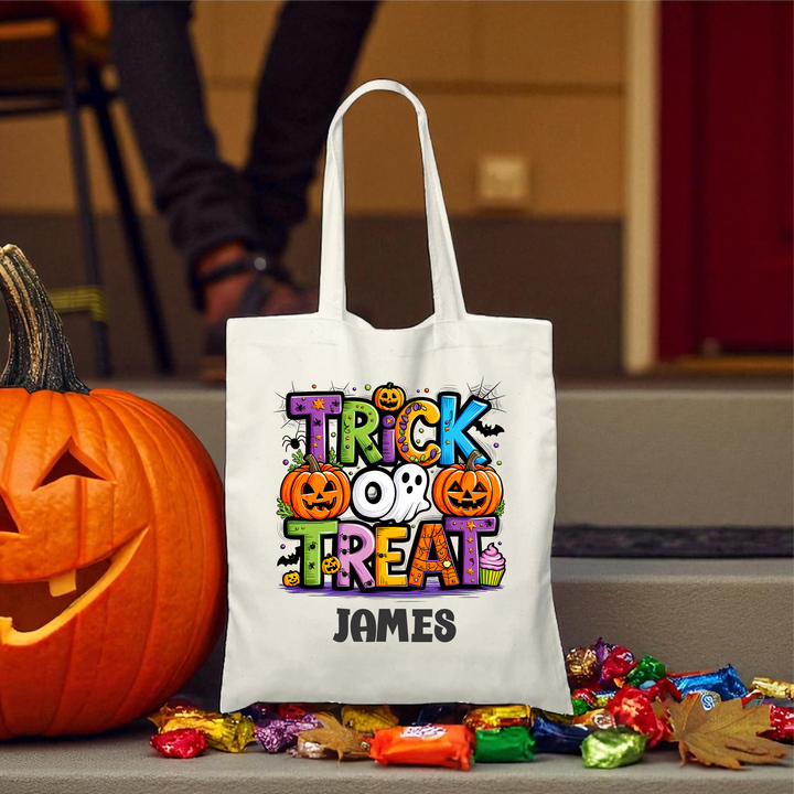 Personalized Trick or Treat Bags - Preorder - Premium Holiday Accessories from Pat's Monograms - Just $10! Shop now at Pat's Monograms