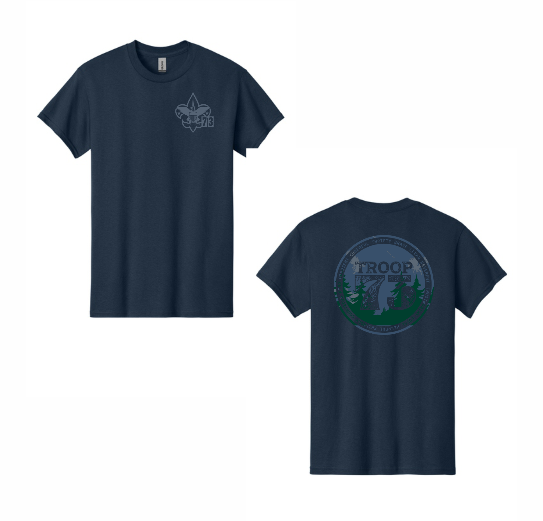 Troop 73 Camp Shirt - Premium  from Pat's Monograms - Just $12! Shop now at Pat's Monograms