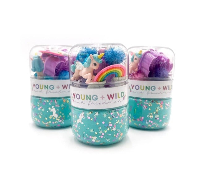 Grab N Go Dough Jar - Unicorn - Premium Play Sets from Young Wild & Friedman - Just $14.95! Shop now at Pat's Monograms