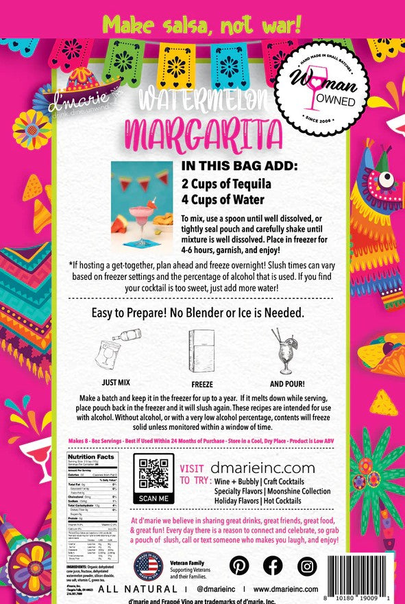 Watermelon Margarita - Premium drink mix from d'marie - Just $16! Shop now at Pat's Monograms