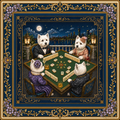 The White Tie Affair Mahjong Mat | Westie | Paws & Tiles Collection - PREORDER