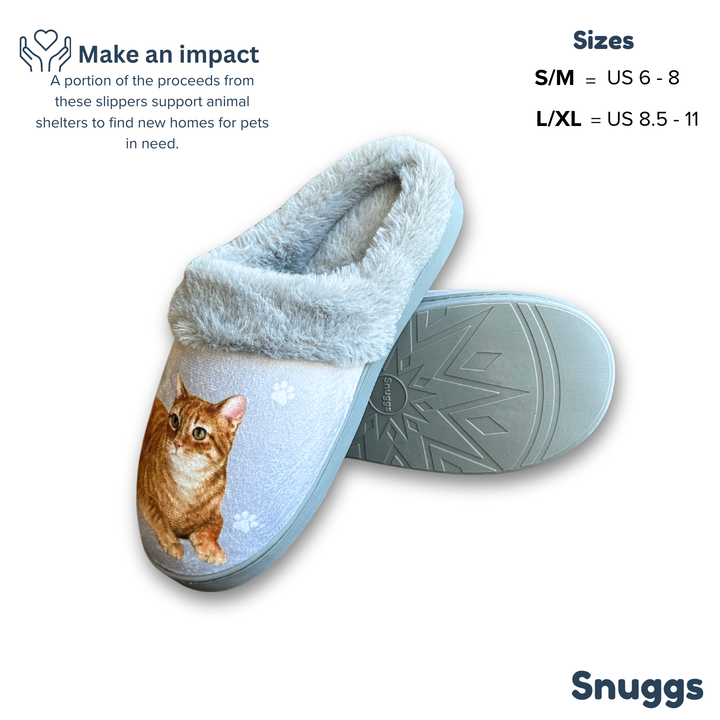 Orange Tabby Snuggs Slippers - Premium Slippers from E&S Pets - Just $24.95! Shop now at Pat's Monograms