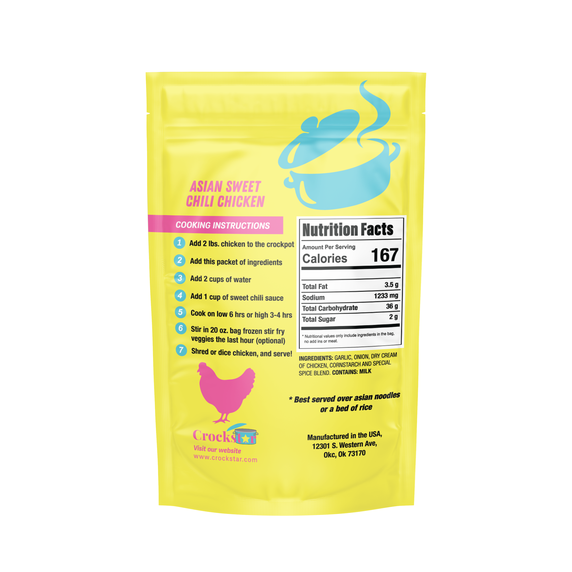 Asian Sweet Chili Chicken - Premium Gourmet Foods from Crockstar Dinner Club - Just $9.95! Shop now at Pat's Monograms