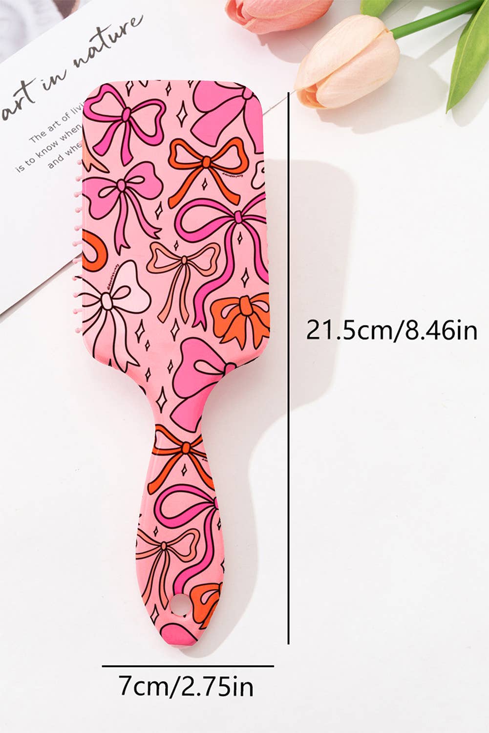 Starry Ribbon Bow Print Air Cushion Comb - Premium Accessories from Aapparella - Just $7.95! Shop now at Pat's Monograms
