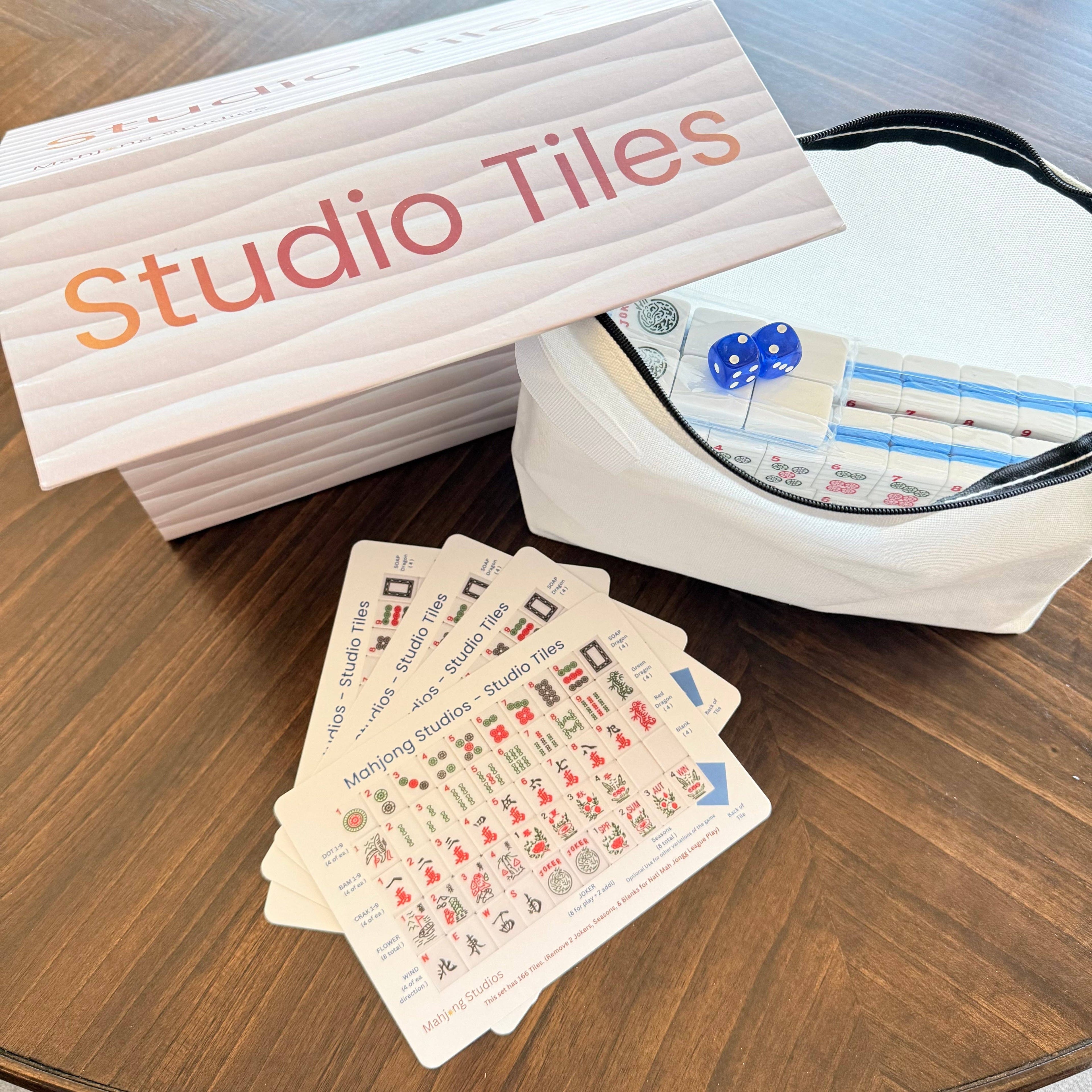 Mahjong Bundle – American Mahjong Tile Set (166 Tiles) 2-Color Blue, Studio Tiles - Premium Mahjong from Mahjong Studios - Just $129.95! Shop now at Pat's Monograms