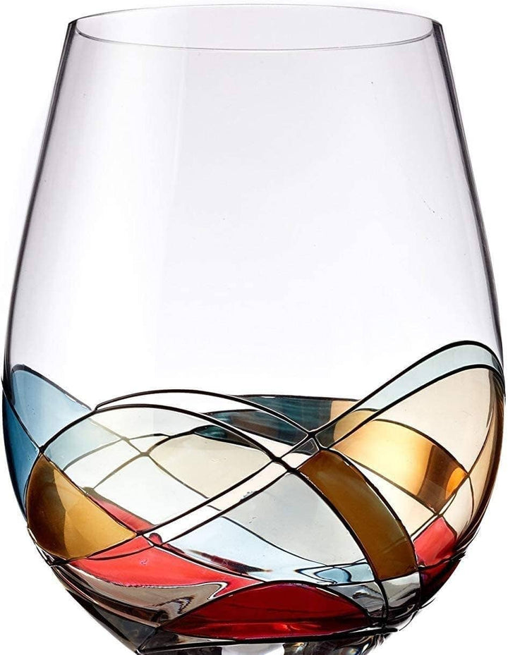 Stemless Wine Glasses Gift Set - Premium drinkware from Bezrat - Just $64.95! Shop now at Pat's Monograms