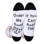 If You Can Read This Order Me Some Pizza | Unisex Grip Socks - Premium socks from Oooh Yeah/Sock It Up/Oooh Geez Slippers - Just $11.95! Shop now at Pat's Monograms
