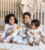 Rugby Stripe Organic Cotton Sleep & Play - Quarry - Premium Baby & Toddler Outfits from Burt's Bees Baby - Just $14.95! Shop now at Pat's Monograms