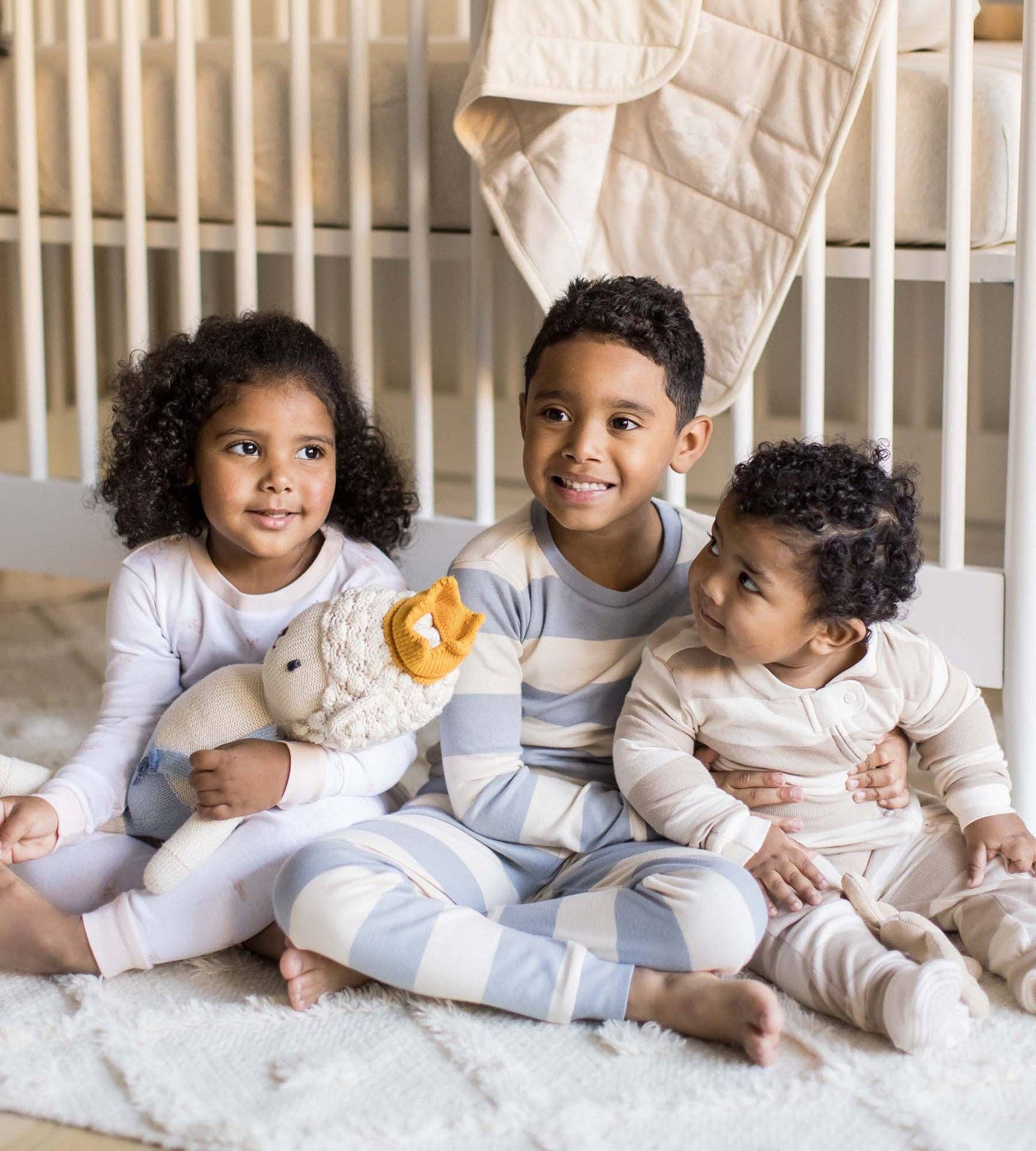 Rugby Stripe Organic Cotton Sleep & Play - Quarry - Premium Baby & Toddler Outfits from Burt's Bees Baby - Just $14.95! Shop now at Pat's Monograms
