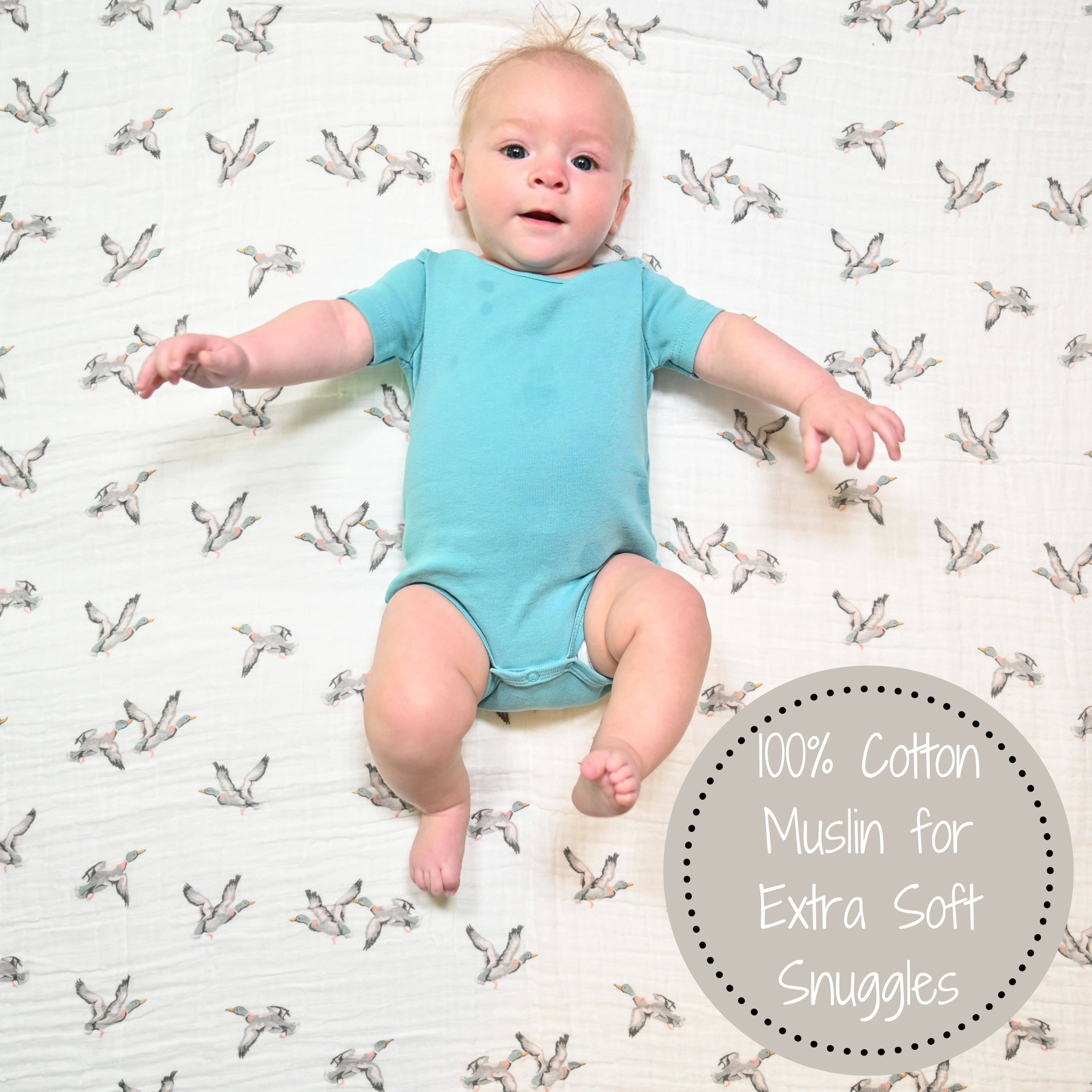 Quackin'up Baby Muslin Swaddle Blanket - Premium Swaddle from LollyBanks - Just $19.95! Shop now at Pat's Monograms