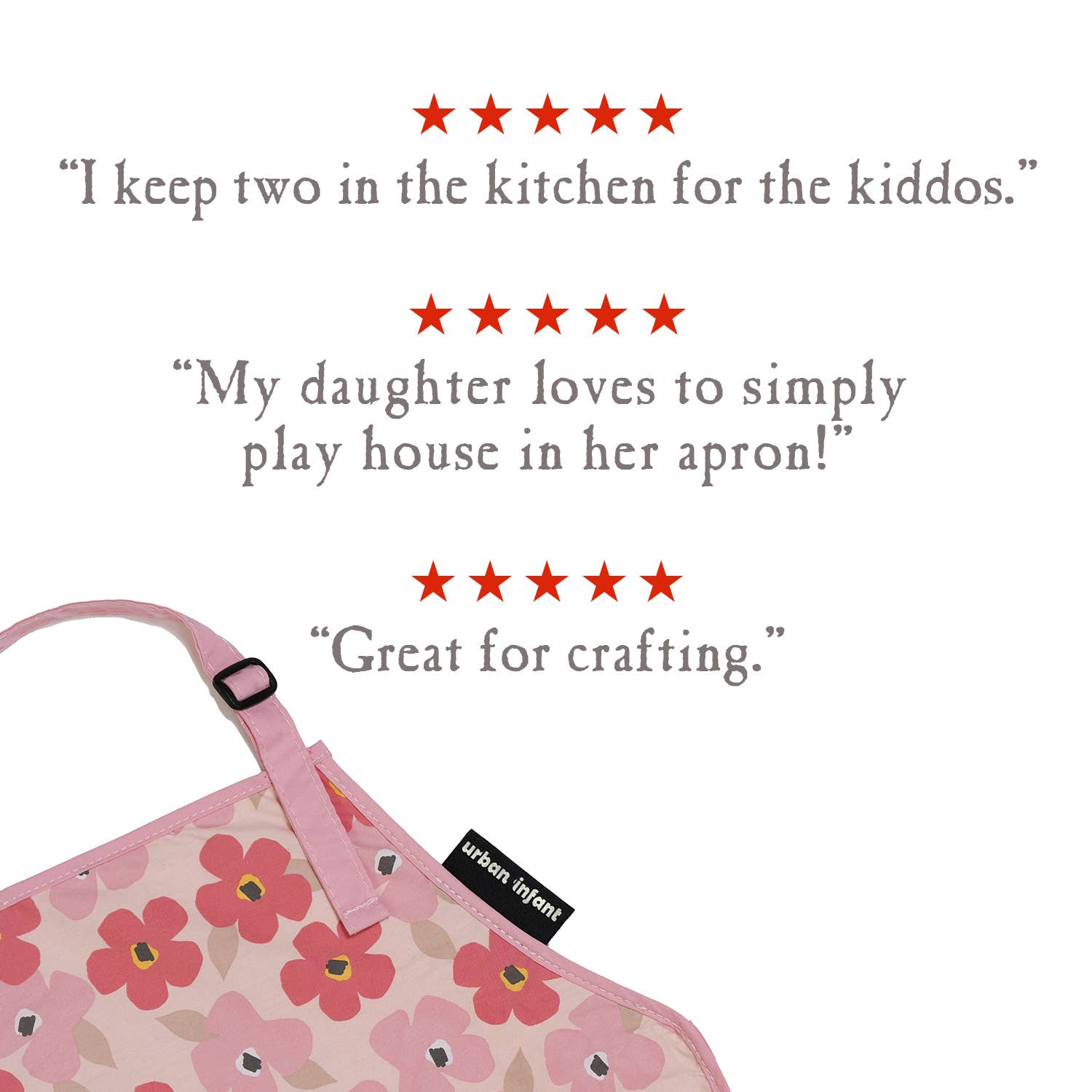 Little Helper Kids Apron, Washable Cotton/Poly - Poppies - Premium apron from Urban Infant - Just $16.95! Shop now at Pat's Monograms