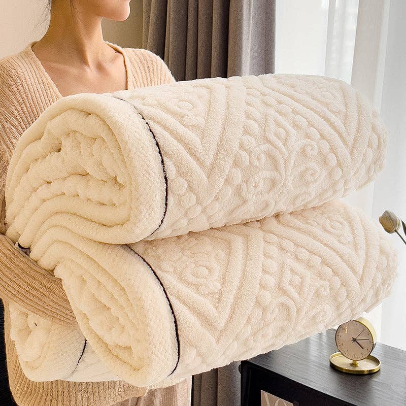 Home Decor Coral Fleece Soft Blanket - Premium  from Sweetkama - Just $44! Shop now at Pat's Monograms