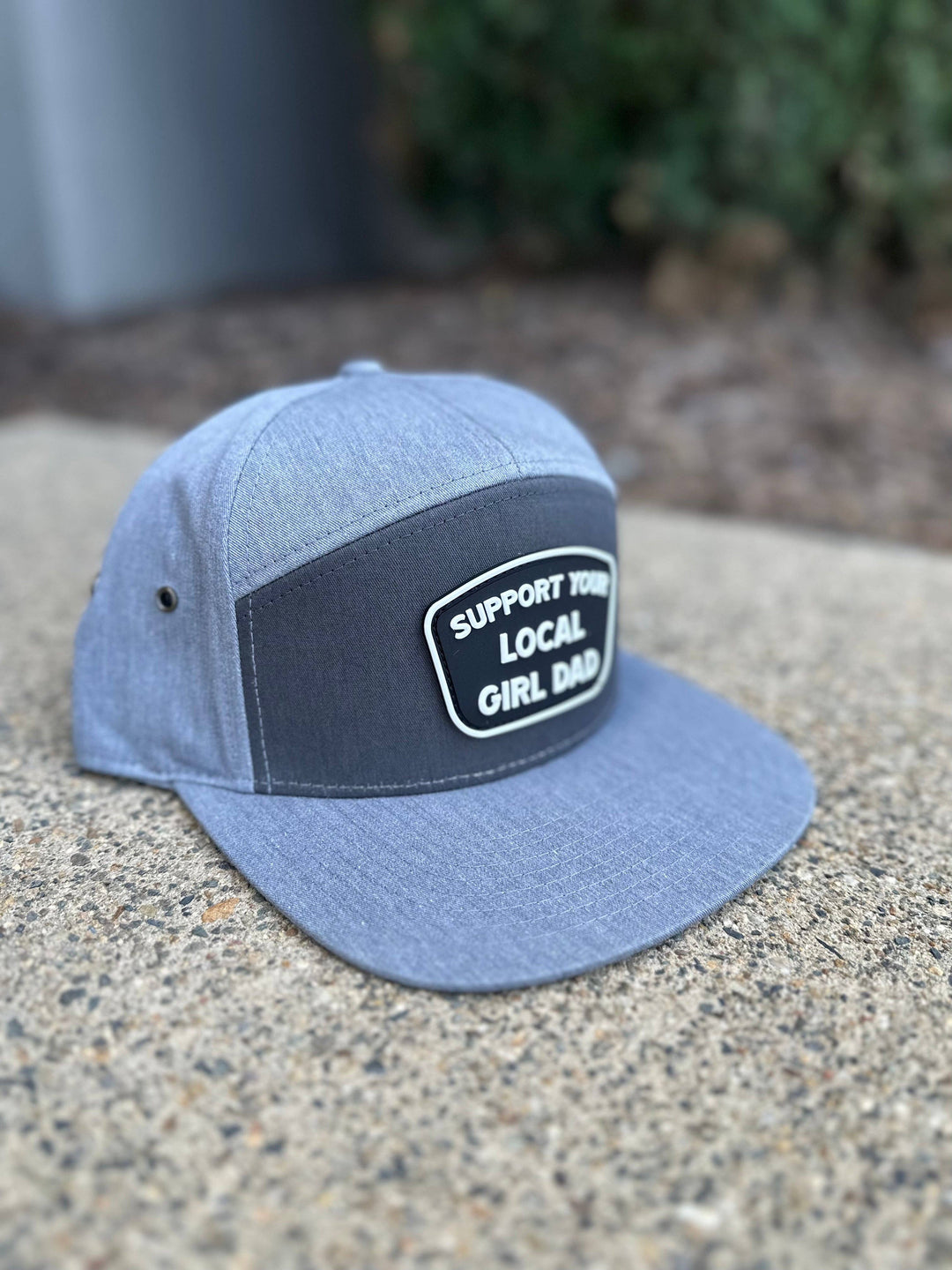 Support Your Local Girl Dad PVC Patch Hat (7 Panel StrapBack) - Premium hat patch from Dadbod Apparel - Just $34.95! Shop now at Pat's Monograms