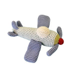 Airplane Hand-Crochet Rattle