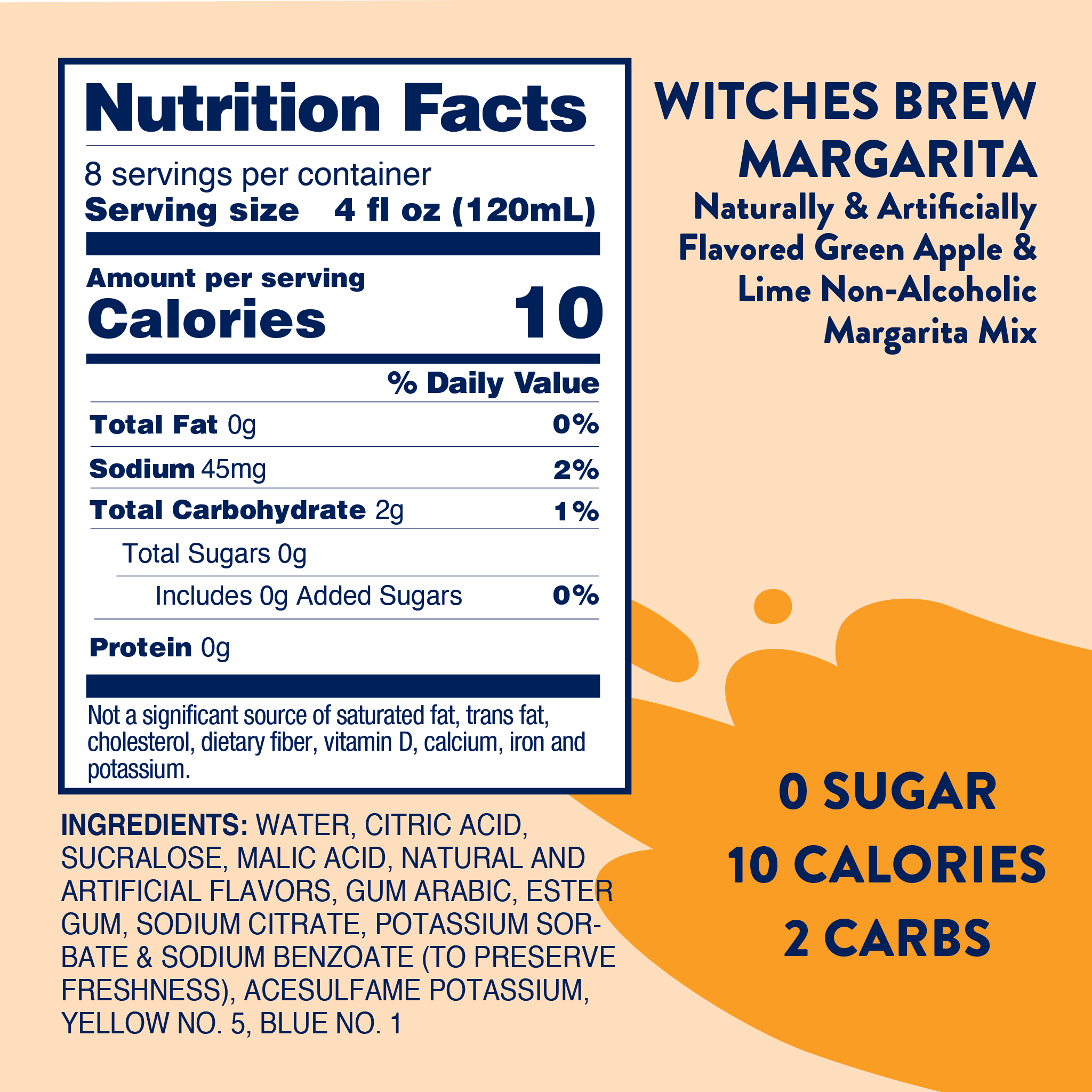 Witches Brew Green Apple Margarita Mix - Sugar Free Mixer - Premium drink mix from Jordan's Skinny Mixes - Just $9.59! Shop now at Pat's Monograms