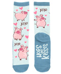 Hogs & Kisses Crew Sock One Size - Premium Socks from Lazy One - Just $9.95! Shop now at Pat's Monograms