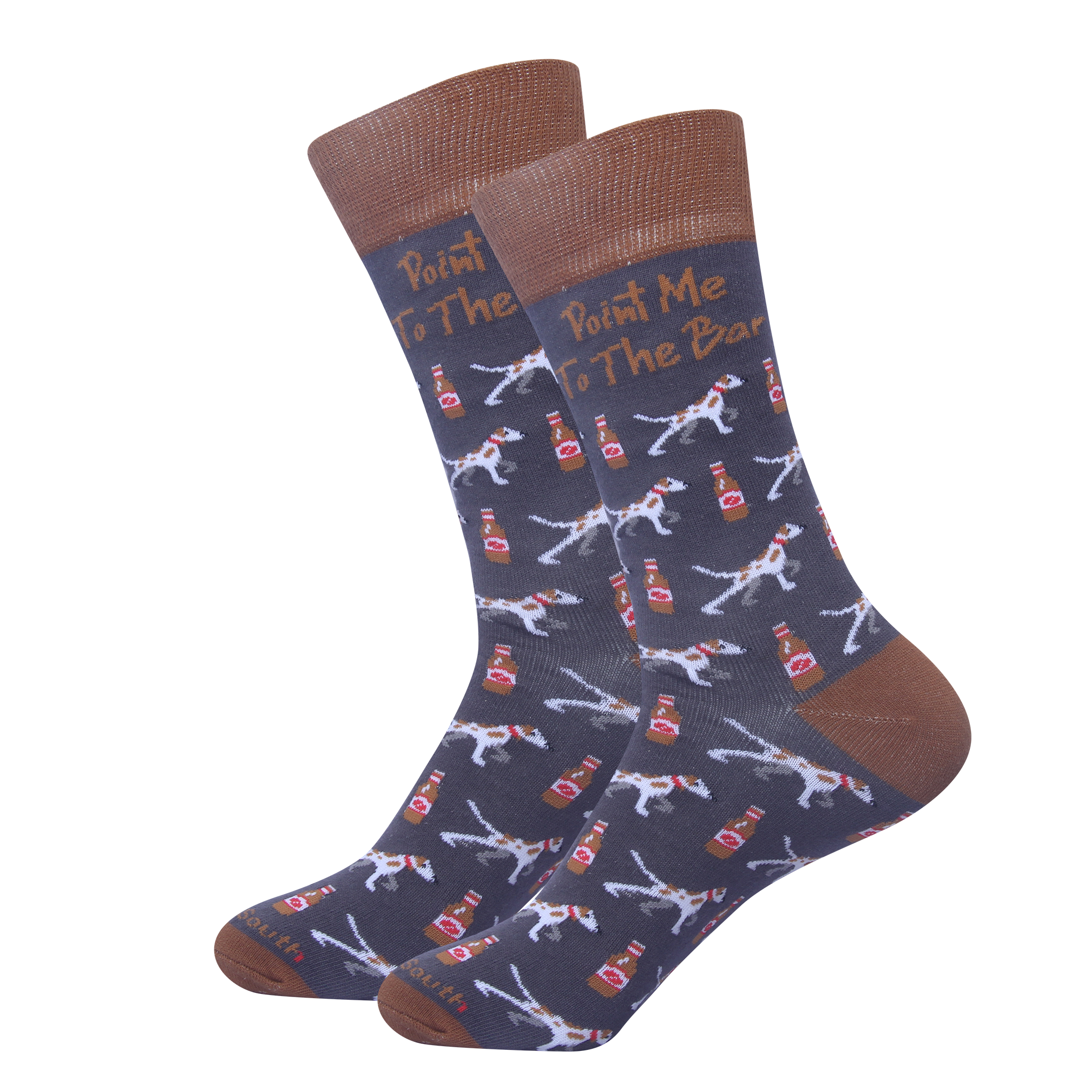 Point Me To The Bar Socks - Premium socks from Barrel Down South - Just $11.95! Shop now at Pat's Monograms