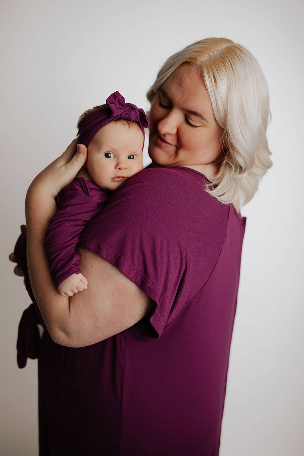 Plum Purple Maternity Labor and Delivery/ Nursing Gown - Premium nursing & Feeding from Three Little Tots - Just $36.95! Shop now at Pat's Monograms