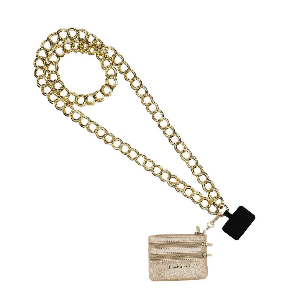 Clip & Go Double Link Chain w/Pouch - Premium Accessories from Save The Girls - Just $34.95! Shop now at Pat's Monograms