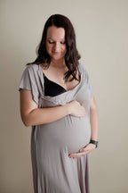 Harbor Mist Maternity Mommy Labor and Delivery/ Nursing Gown - Premium Maternity Clothing from Three Little Tots - Just $33! Shop now at Pat's Monograms