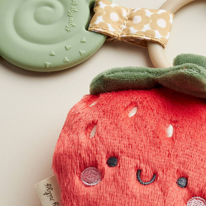 Itzy Pal™ Plush + Teether - Bonnie the Strawberry - Premium Baby Soothers from Itzy Ritzy - Just $9.95! Shop now at Pat's Monograms