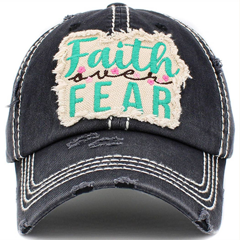 Faith Over Fear Hat - Premium Hat from Your Fashion Wholesale - Just $22.95! Shop now at Pat's Monograms