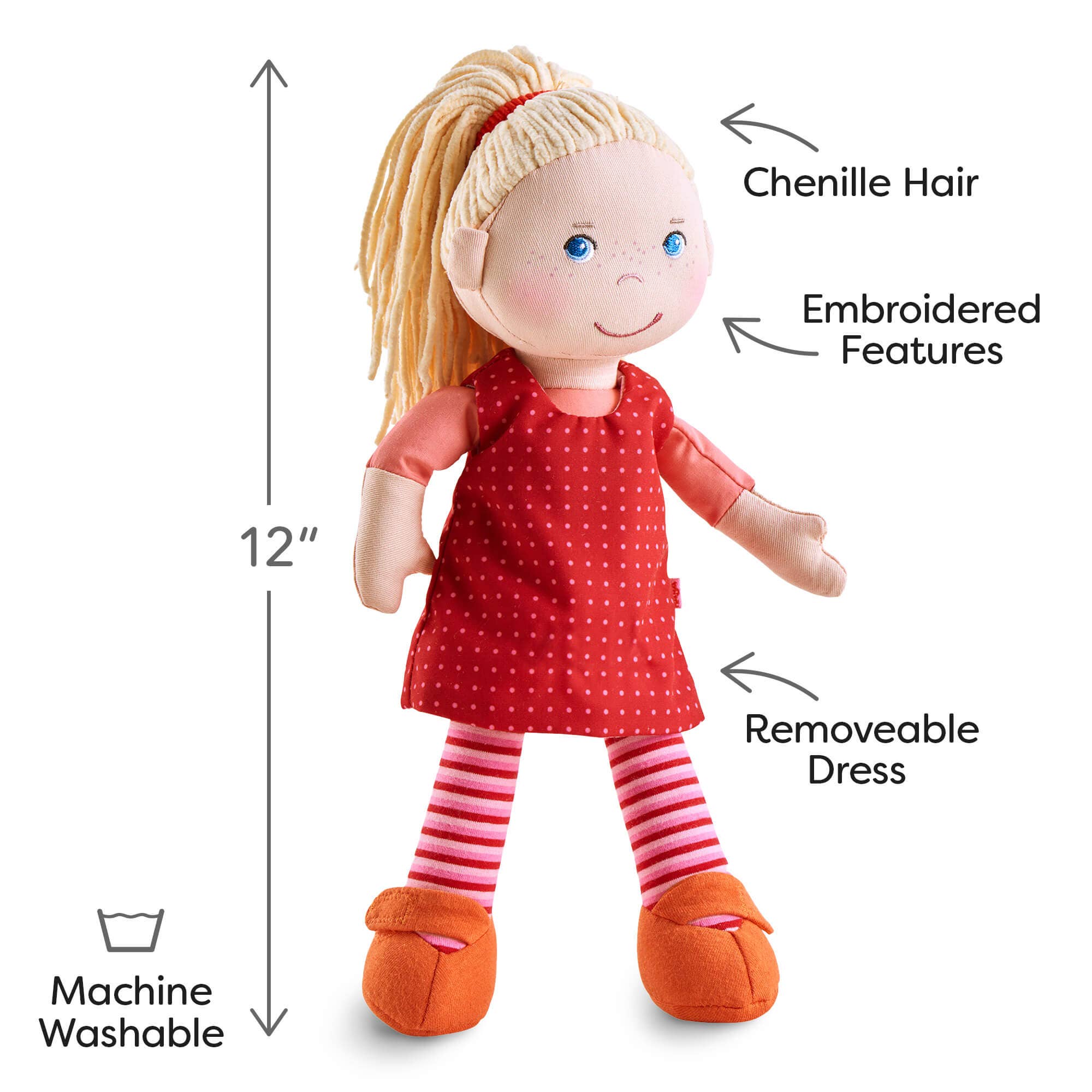 Annelie 12" Soft Doll - Premium Plush Doll from HABA USA - Just $32.95! Shop now at Pat's Monograms