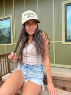 Country Girl C.C Embroidered Trucker Hat - Premium Trucker Cap from C.C Beanie - Just $15.95! Shop now at Pat's Monograms