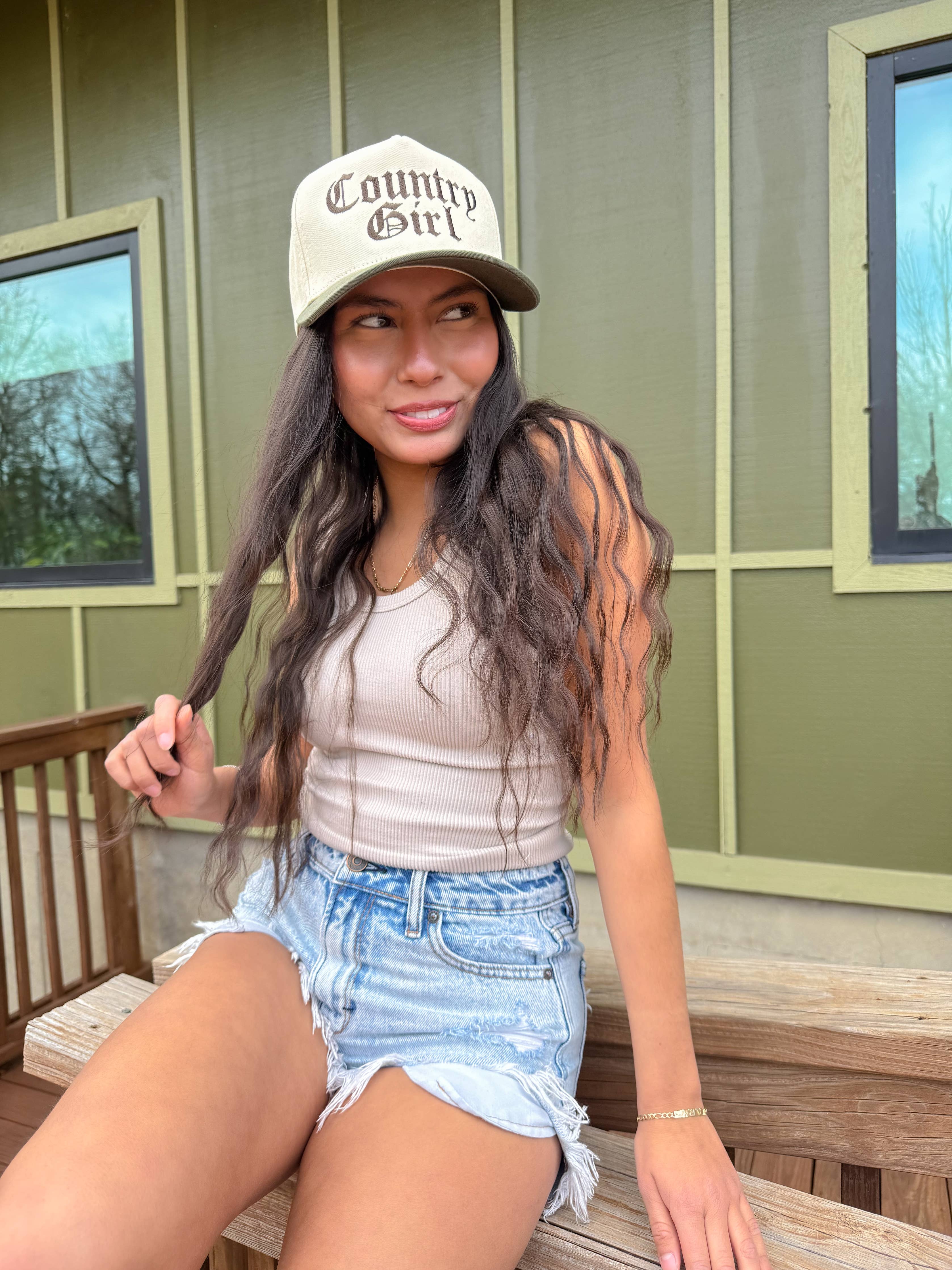 Country Girl C.C Embroidered Trucker Hat - Premium Trucker Cap from C.C Beanie - Just $15.95! Shop now at Pat's Monograms
