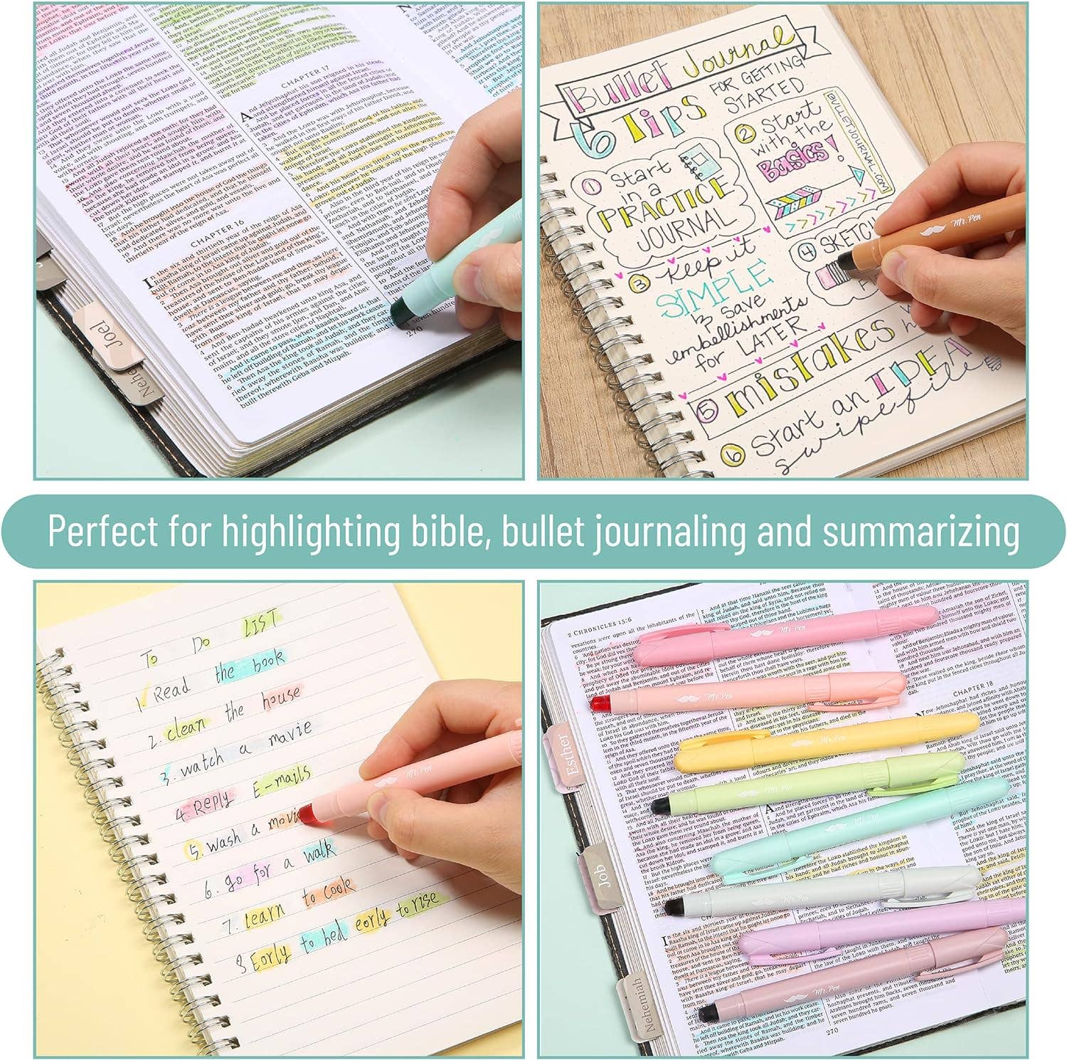 Gel Highlighters 16 Pack Vibrant Colors - Premium Pens from Mr. Pen - Just $9.95! Shop now at Pat's Monograms