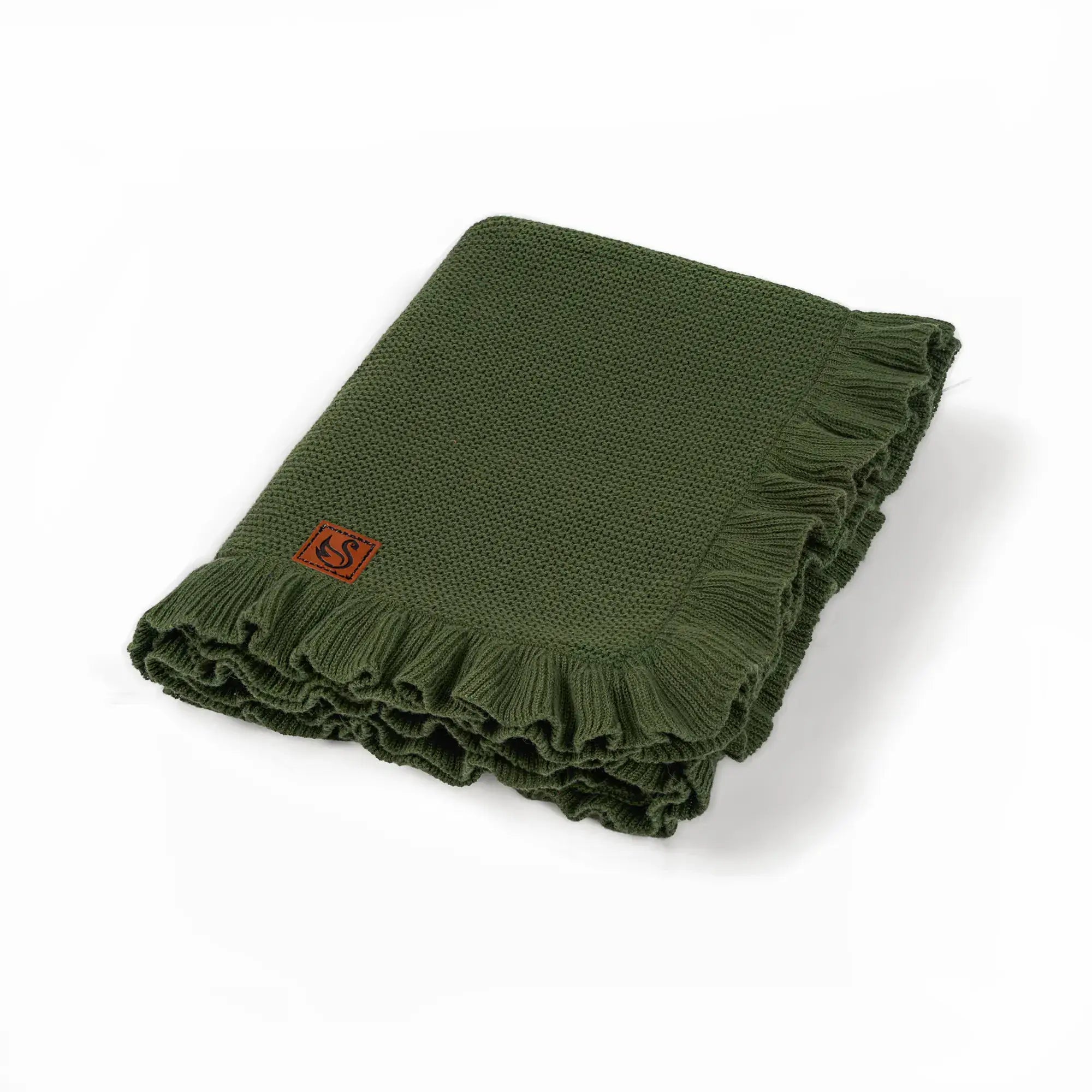 Ruffled Knit Baby Blanket - 100% Cotton - Premium Baby Blanket from SwaddleAn - Just $44.95! Shop now at Pat's Monograms