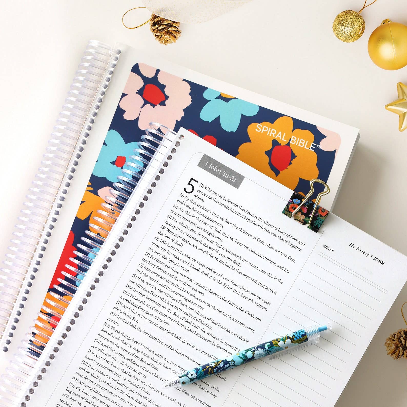 Spiral Bible™ - KJV New Testament - Floral - Premium Bible from Spiral Bible - Just $54.95! Shop now at Pat's Monograms