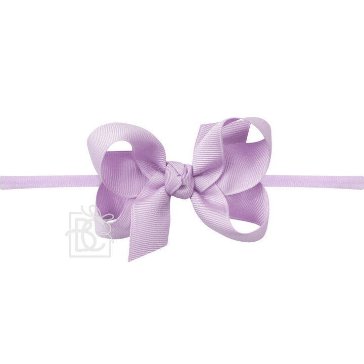 1/4" PANTYHOSE HEADBAND W/SIGNATURE GROSGRAIN BOW - Premium Baby Accessories from Beyond Creations, LLC - Just $10.95! Shop now at Pat's Monograms