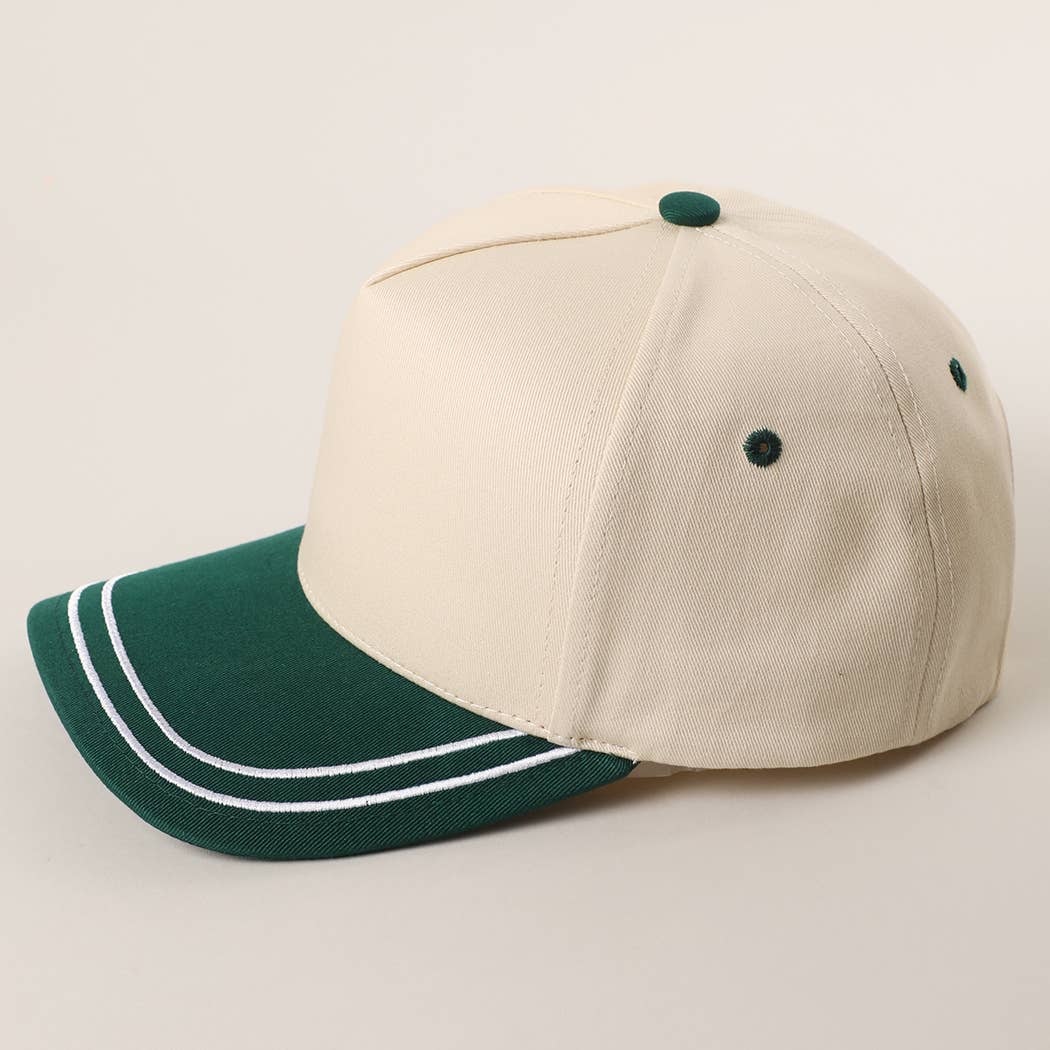 Double Stitched Plain Two Tone Canvas Cotton Trucker Hat - Premium hats from Fashion City - Just $15! Shop now at Pat's Monograms