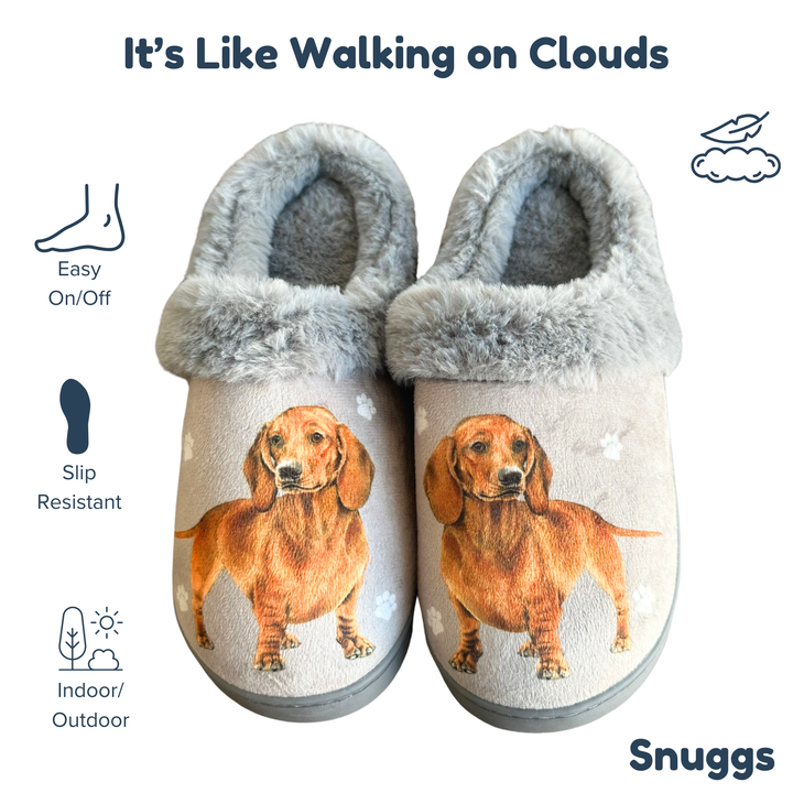 Dachshund Red Snuggs Slippers - Premium Slippers from E&S Pets - Just $24.95! Shop now at Pat's Monograms