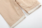 Light Brown Pinstripe Pumpkin Smocked Overalls - Premium Baby & Toddler Outfits from Lil Cactus - Just $38.95! Shop now at Pat's Monograms
