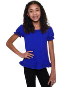 Infant Toddler Short Sleeve Girls Ruffle Top Blank Frill Tee - Premium Baby & Toddler Tops from MONAG - Just $15! Shop now at Pat's Monograms