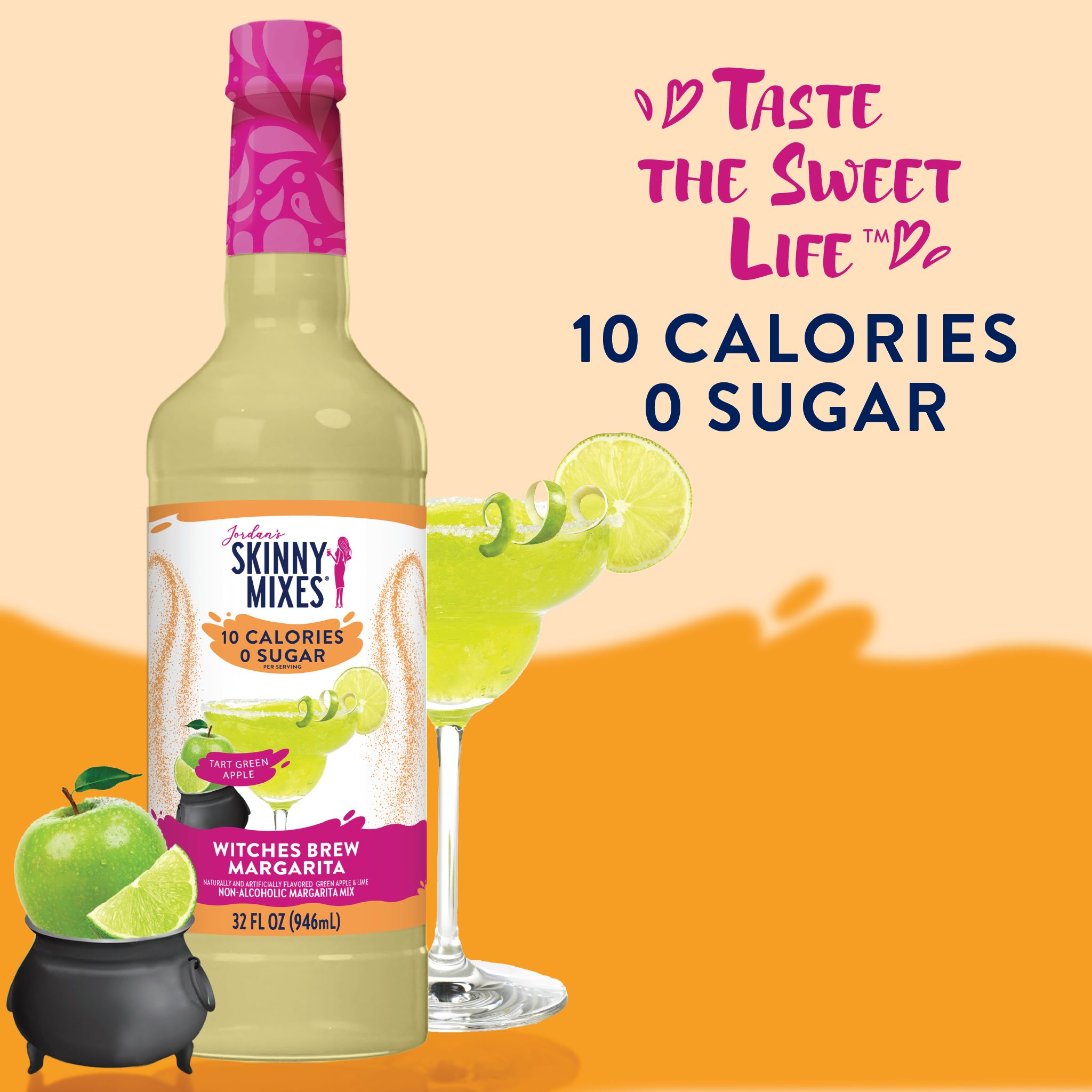 Witches Brew Green Apple Margarita Mix - Sugar Free Mixer - Premium drink mix from Jordan's Skinny Mixes - Just $9.59! Shop now at Pat's Monograms
